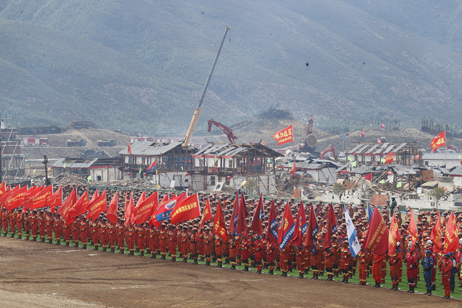 國務(wù)院抗震救災(zāi)指揮部辦公室、應(yīng)急管理部、云南省政府聯(lián)合舉行“應(yīng)急使命·2023”高山峽谷地區(qū)地震救援演習(xí)